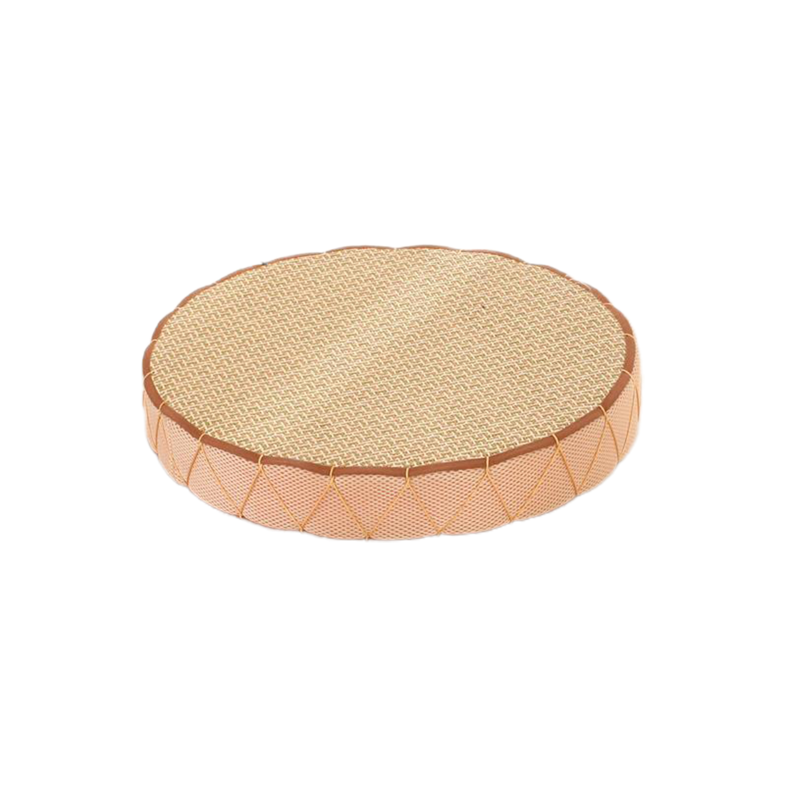 Bequemes Sitzkissen Aus Rattan, Handgewebte Runde Bodensitzmatte Für Büro Und Zuhause, 30 X 30 X 6 Cm