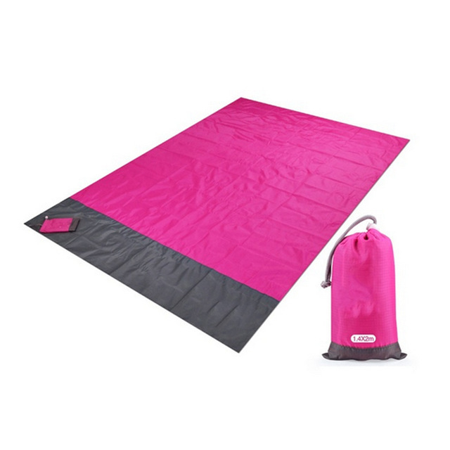 Wasserdichte, Faltbare Strandmatte Im Taschenformat, Mini-picknickmatte Für Draußen, Feuchtigkeitsbeständig, Gestreiftes Polyester Für Camping