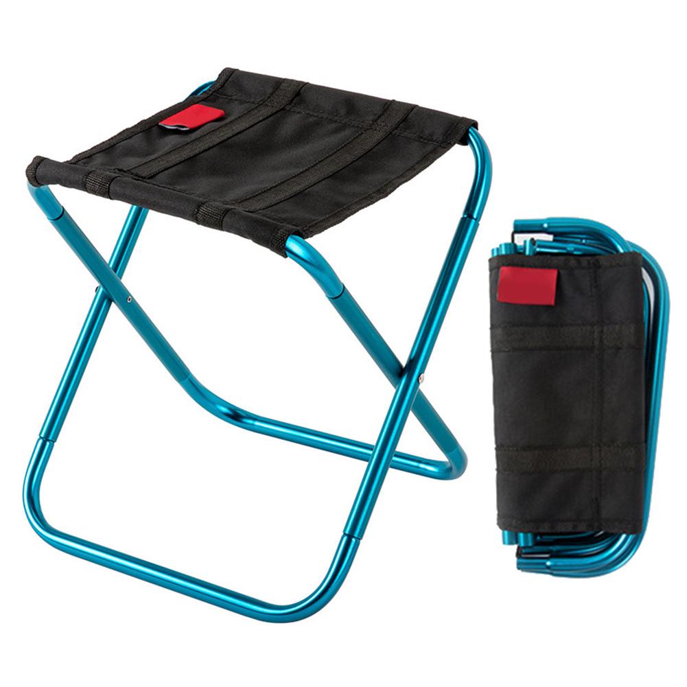 Klappbarer Aluminium-gartenhocker, Leichter Angelstuhl Mit Stauraum, Ultraleichtes, Tragbares Möbelstück Für Camping Und Picknicks