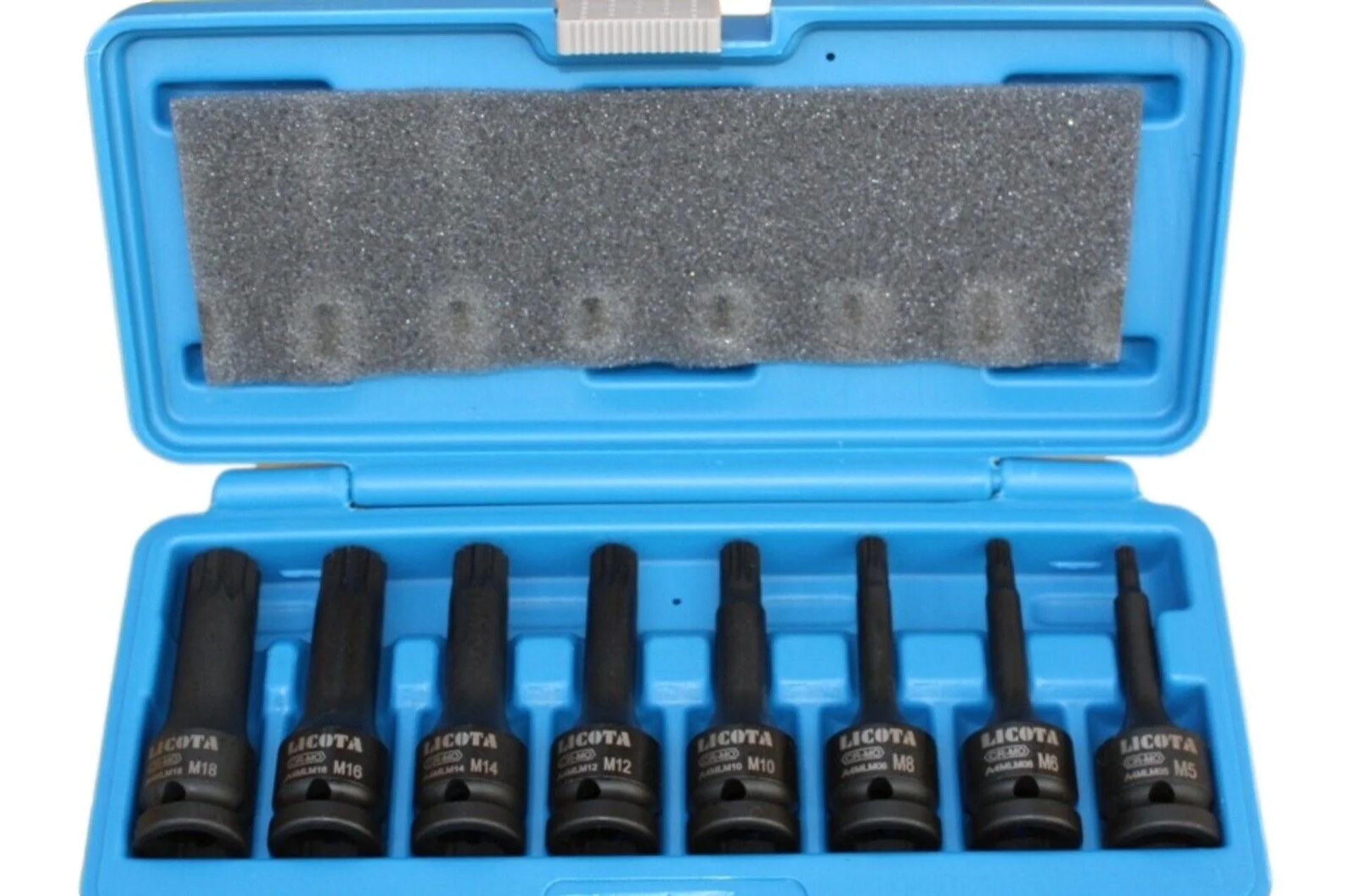 Schlagschrauber Nuss Set 1/2 Zoll, Spline Nüsse M5-m18, 8-teilig