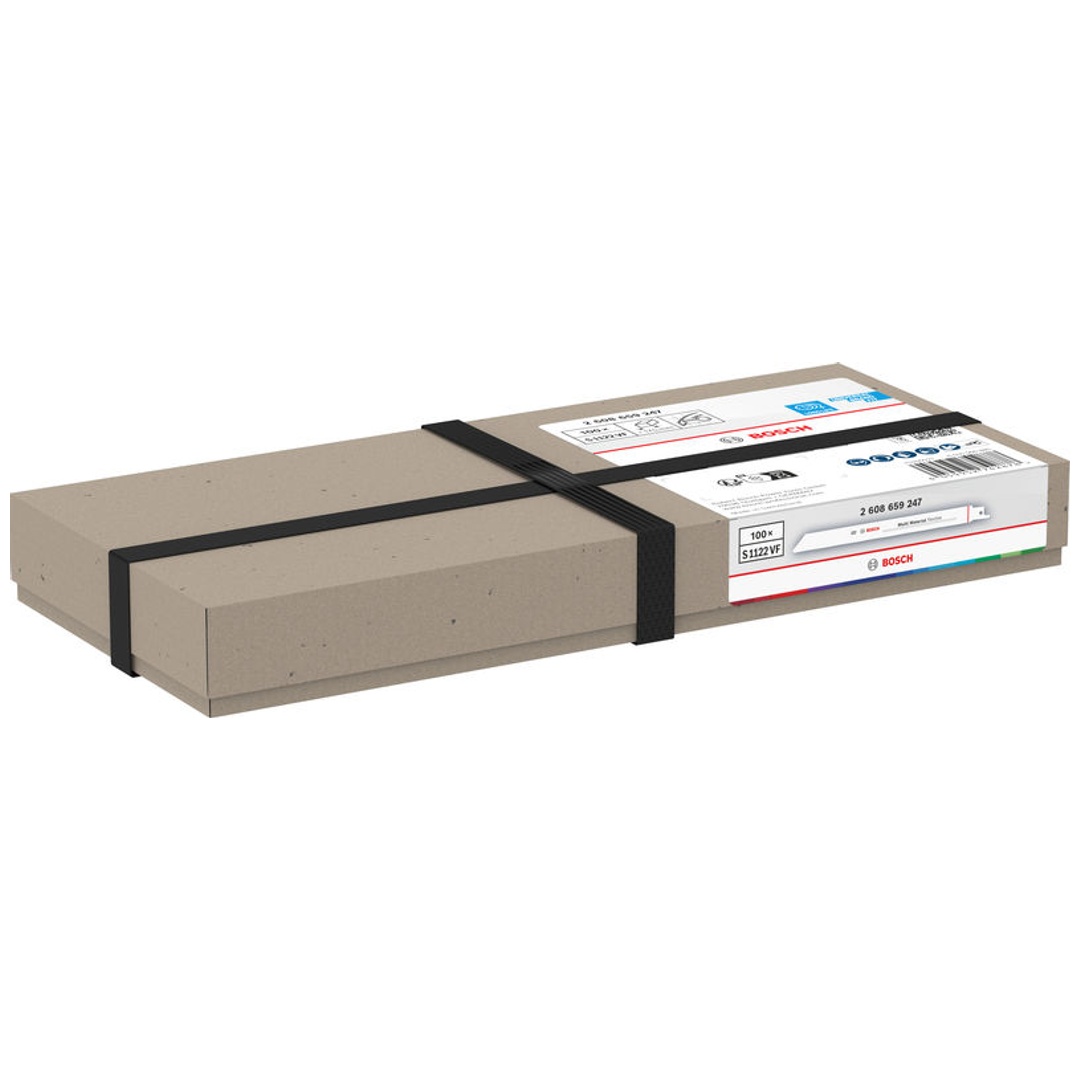 Bosch Multi Material Flexibles S1122vf Säbelsägeblatt , 0,9 X 19 X 225 Mm, 100-tlg.