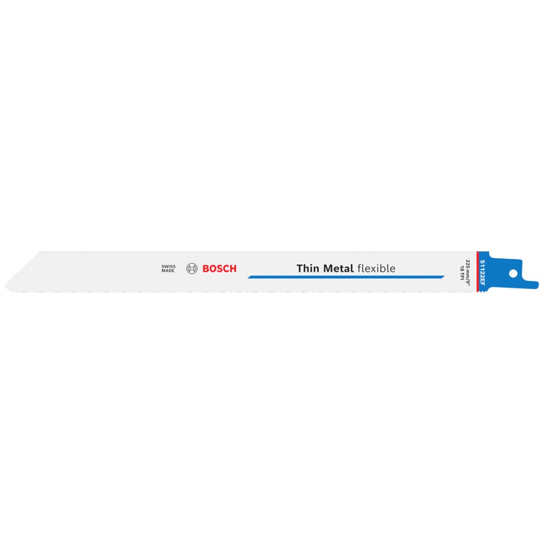 Bosch Thin Metal Flexible S1122ef Blatt, 0,9 X 19 X 225 Mm, 100-tlg.