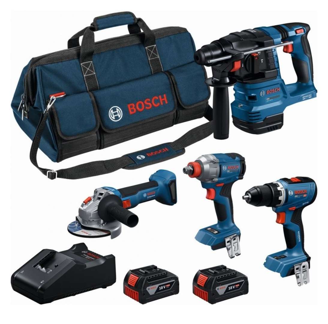 Bosch - Akku-werkzeug-set, 8-teilig, Mit Akkus Und Ladegerät 0615a500bk