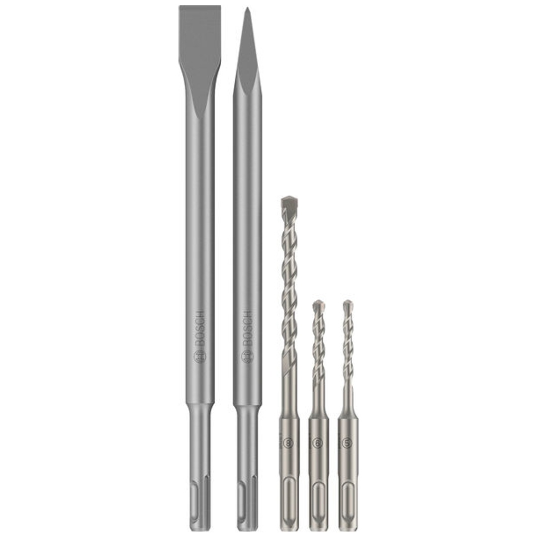 Bosch Sds Plus-3c Meißel- Und Bohrer-set, D 5/6/8 Mm, 5-tlg. Für Bohrhämmer