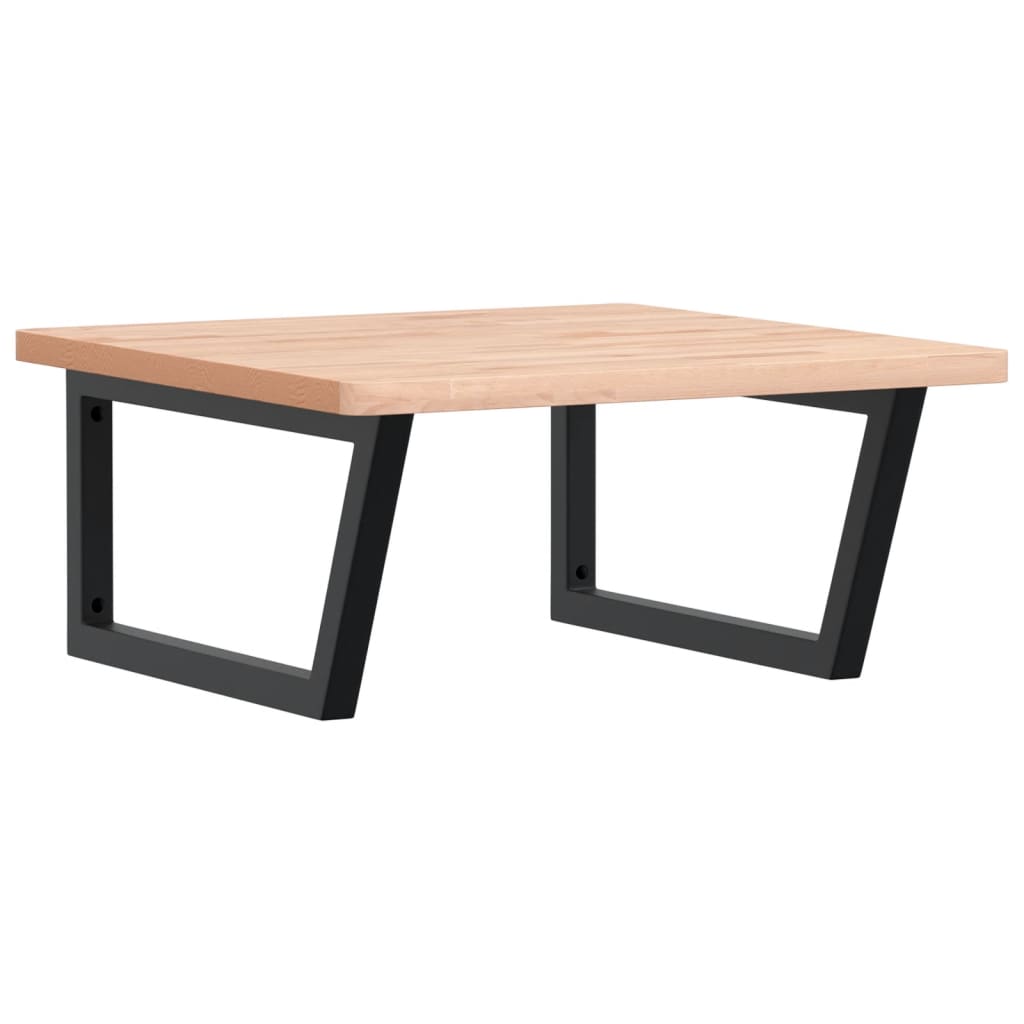 Waschbecken/waschmuschel/waschtischregal Wandmontage Stahl Und Massivholz Buche