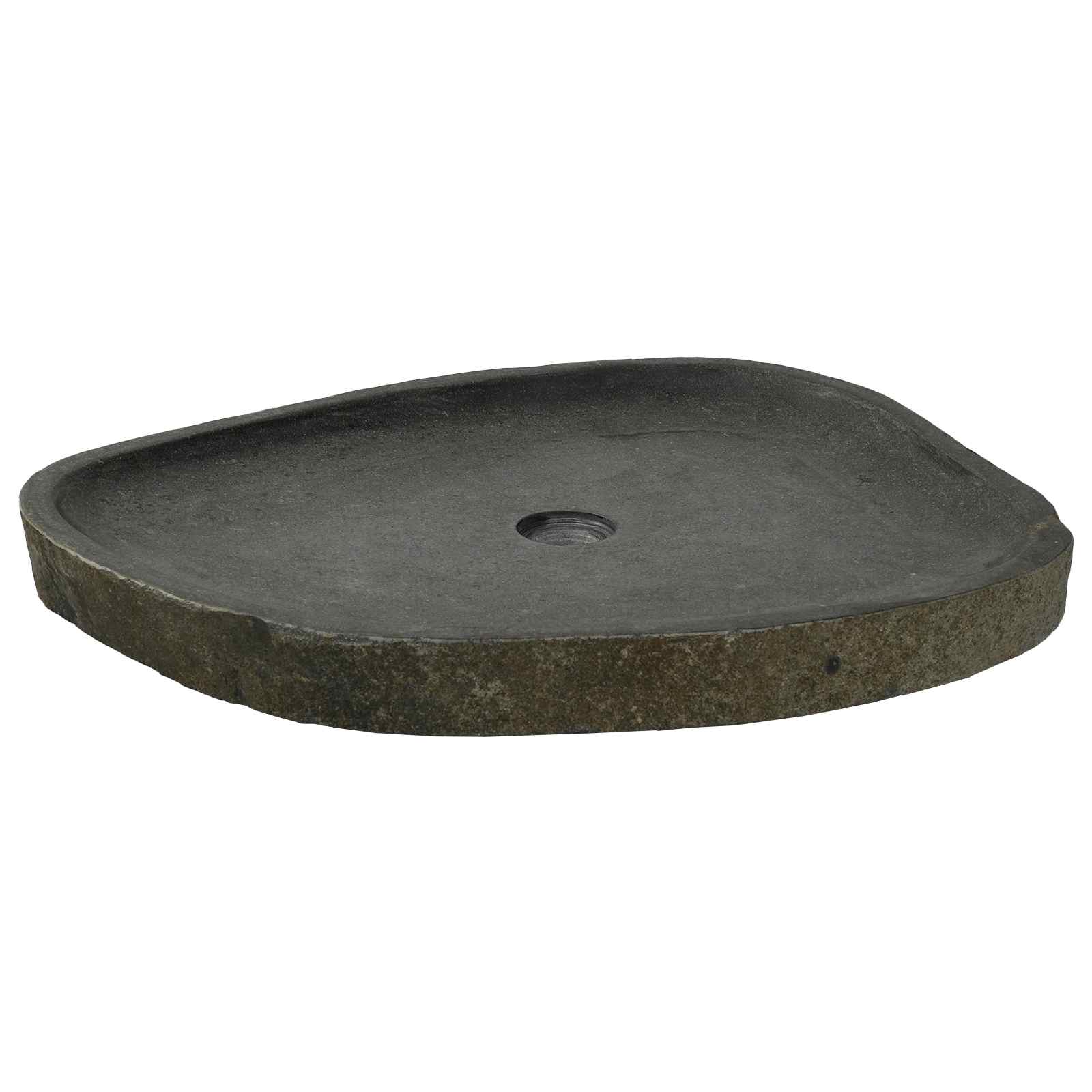 Waschbecken/waschmuschel/waschtisch Grau 65 X 50 X 6 Cm Flussstein