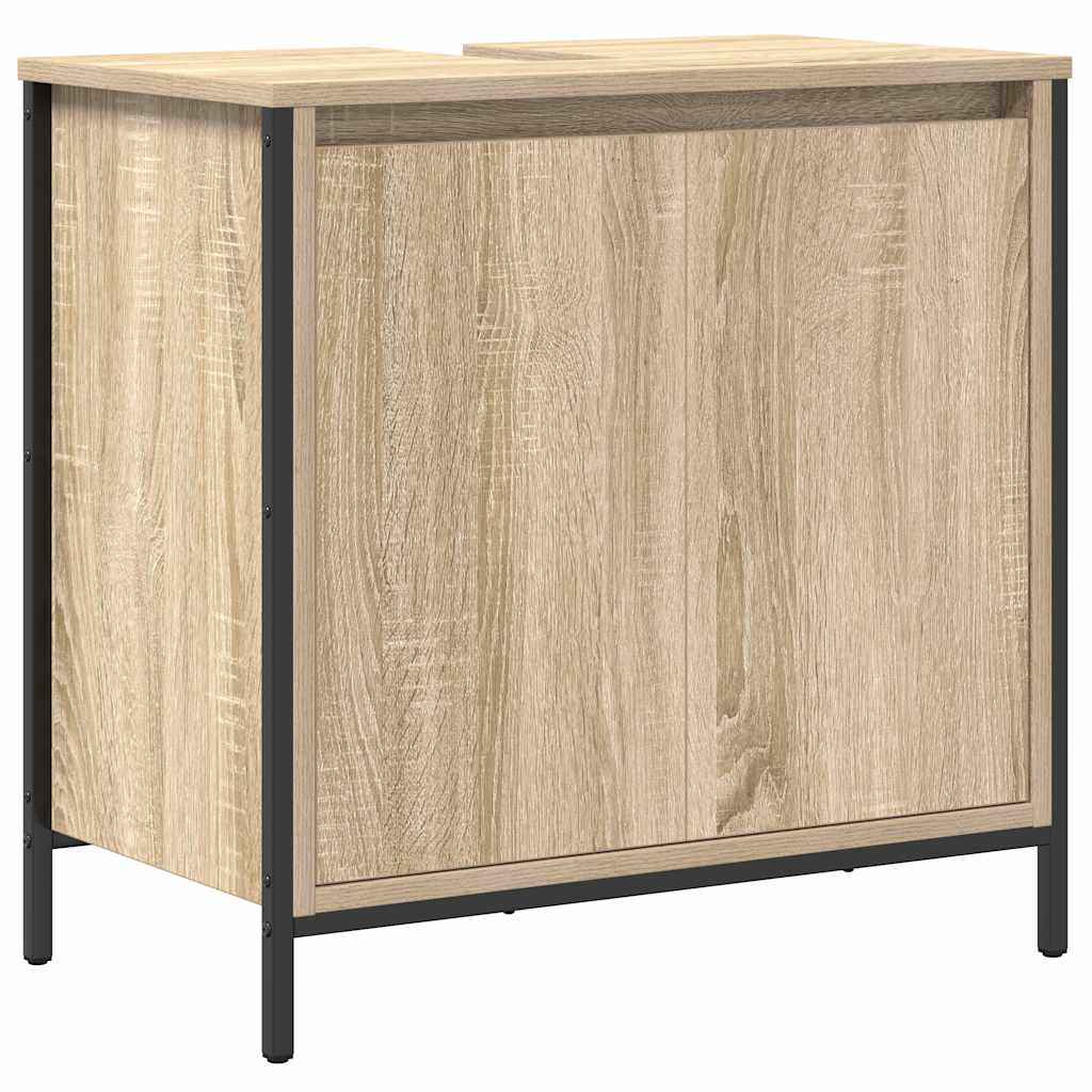 Waschbecken/waschmuschel/waschtischunterschrank Sonoma-eiche 60x34,5x60 Cm