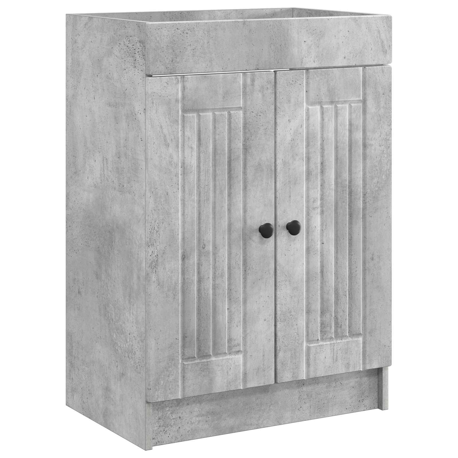 Unter Dem Waschbecken/waschmuschel/waschtisch Badschrank Betongrau 56 X 37,5 X 81 Cm