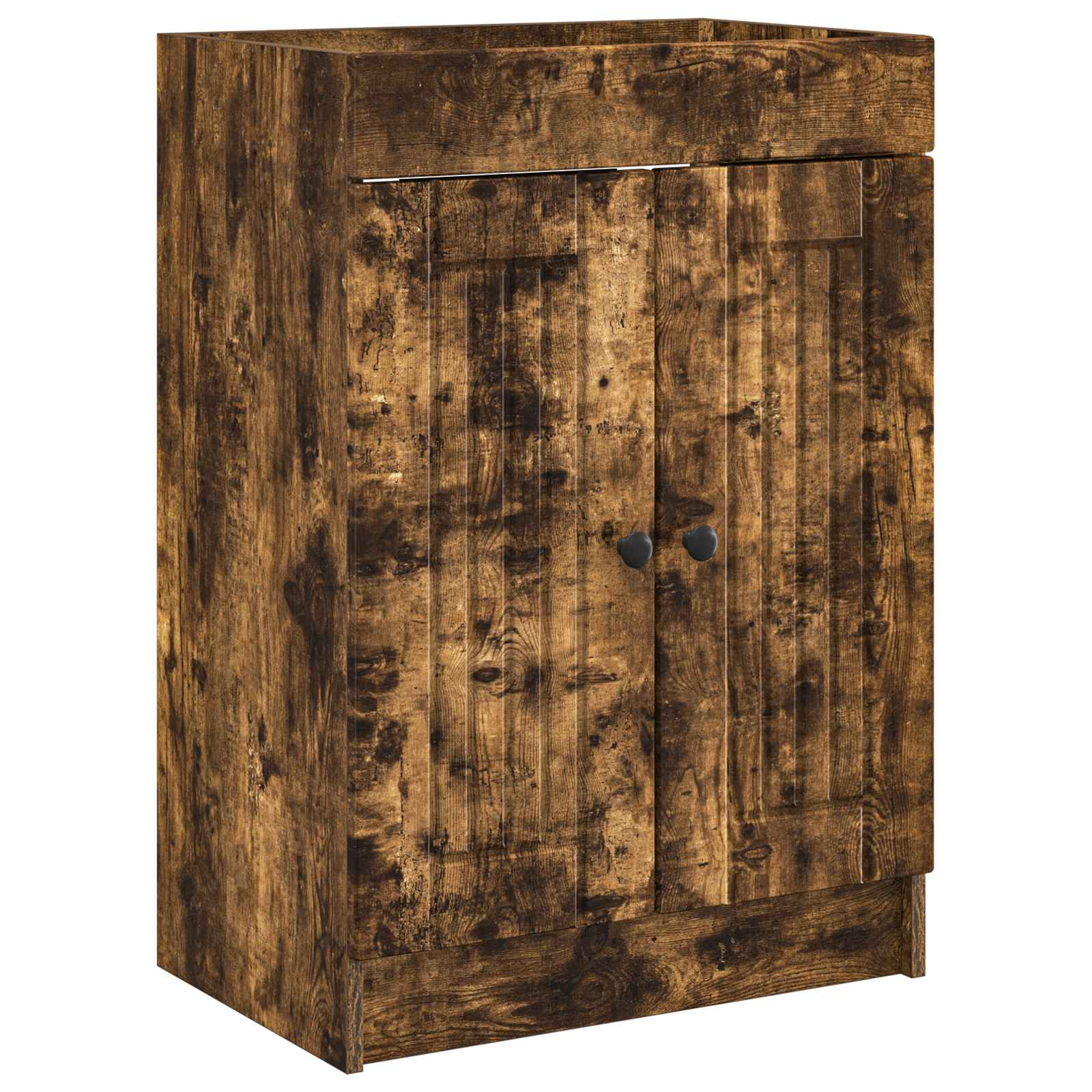 Unter Dem Waschbecken/waschmuschel/waschtisch Badschrank Räuchereiche
