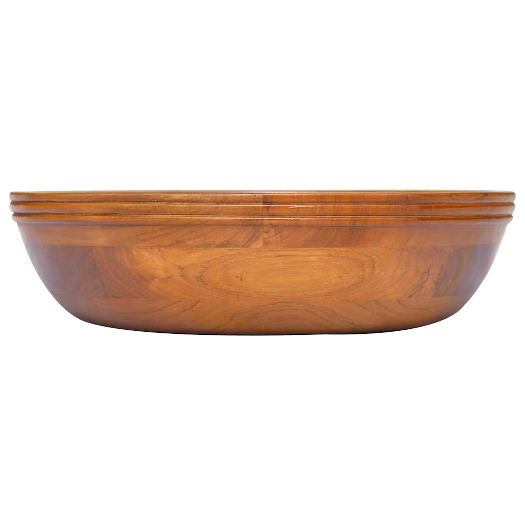 Waschbecken/waschmuschel/waschtisch Massivholz Teak Φ40x10 Cm