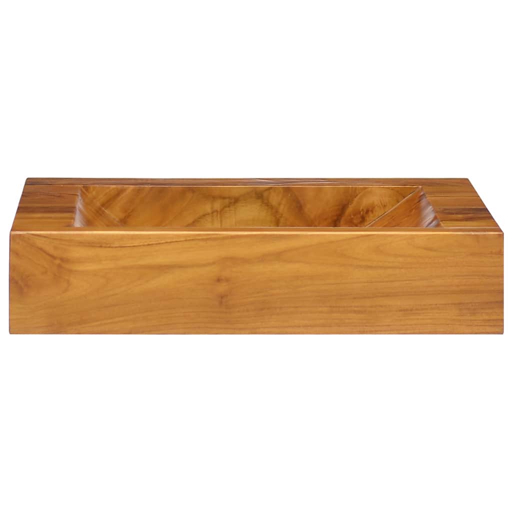 Waschbecken/waschmuschel/waschtisch Massivholz Teak 50x35x10 Cm