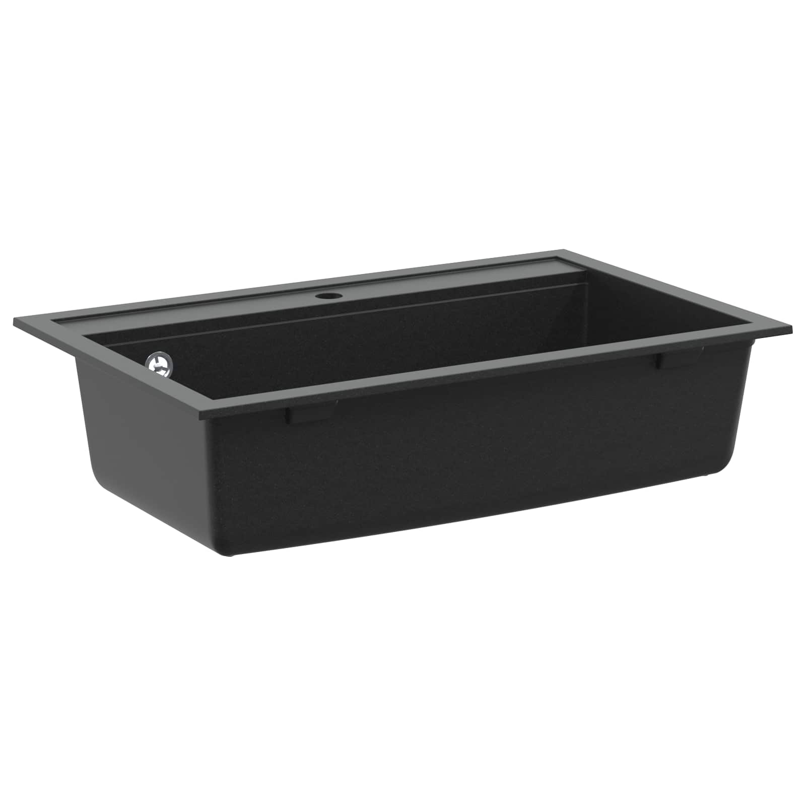 Waschbecken/waschmuschel/waschtisch Granit 795 X 505 Mm Schwarz