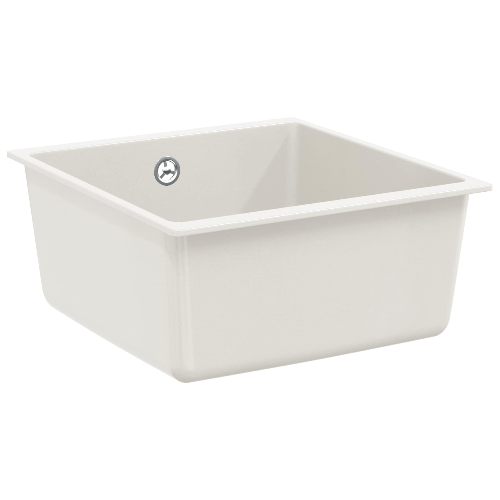 Waschbecken/waschmuschel/waschtisch 80% Quarz Und 20% Harz 430 X 460 Mm Weiß