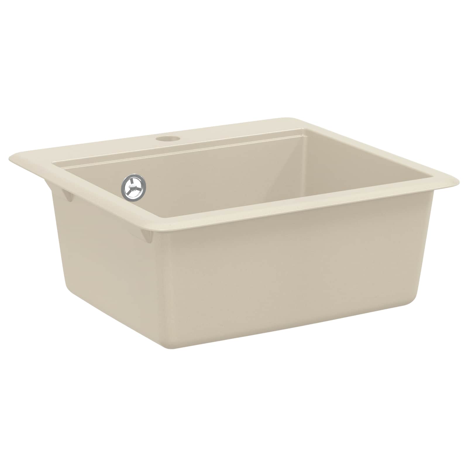 Waschbecken/waschmuschel/waschtisch 80% Quarz Und 20% Harz 470 X 440 Mm Beige