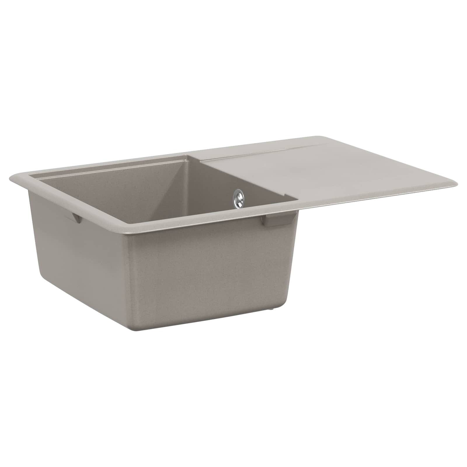 Waschbecken/waschmuschel/waschtisch 80% Quarz Und 20% Harz 670 X 460 Mm Grau