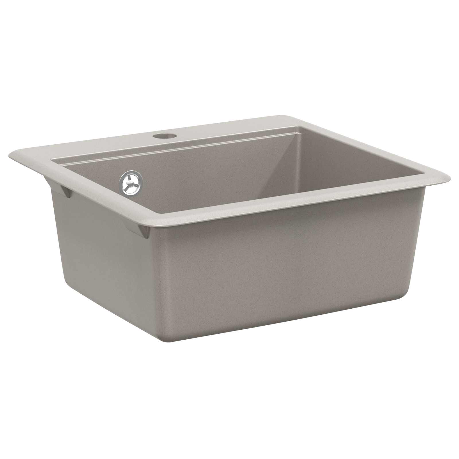 Waschbecken/waschmuschel/waschtisch 80% Quarz Und 20% Harz 470 X 440 Mm Grau