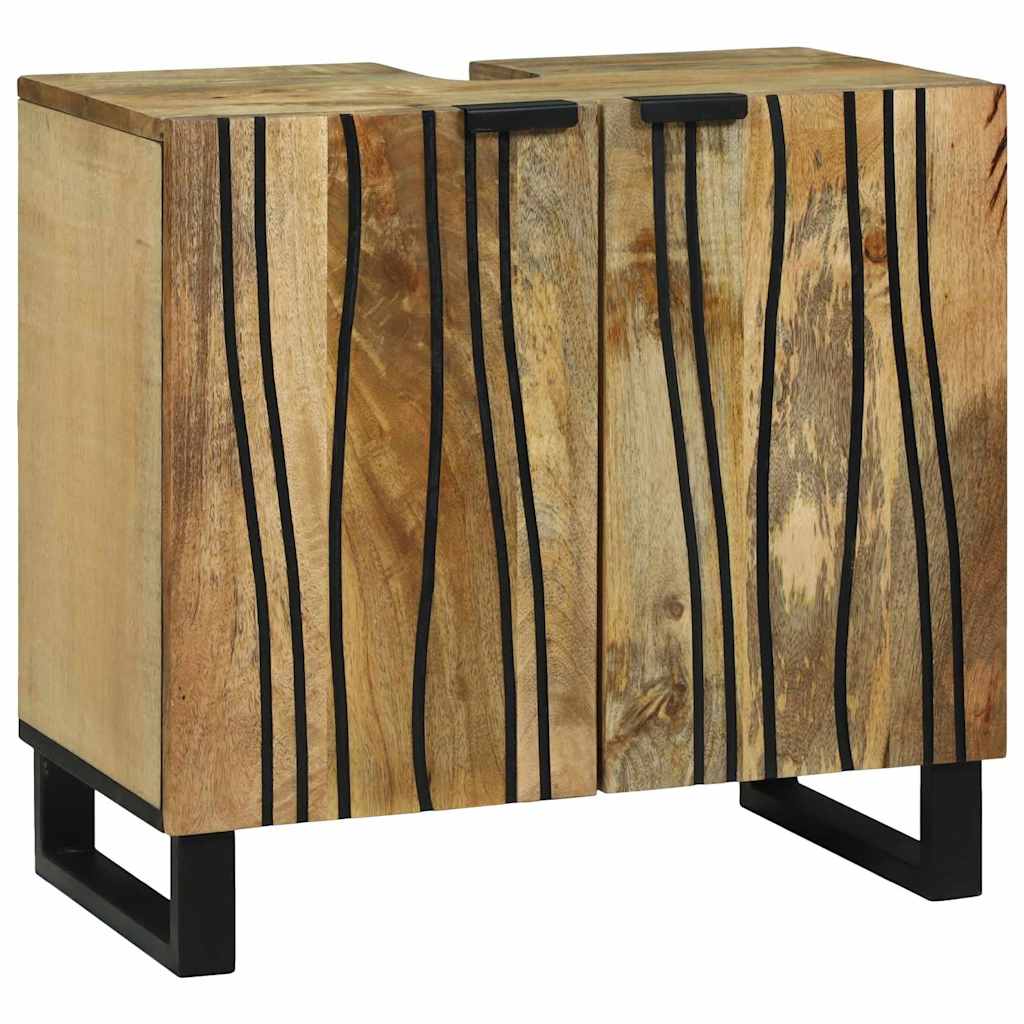 Waschbecken/waschmuschel/waschtischschrank Braun 62 X 33 X 58 Cm Holzwerkstoff