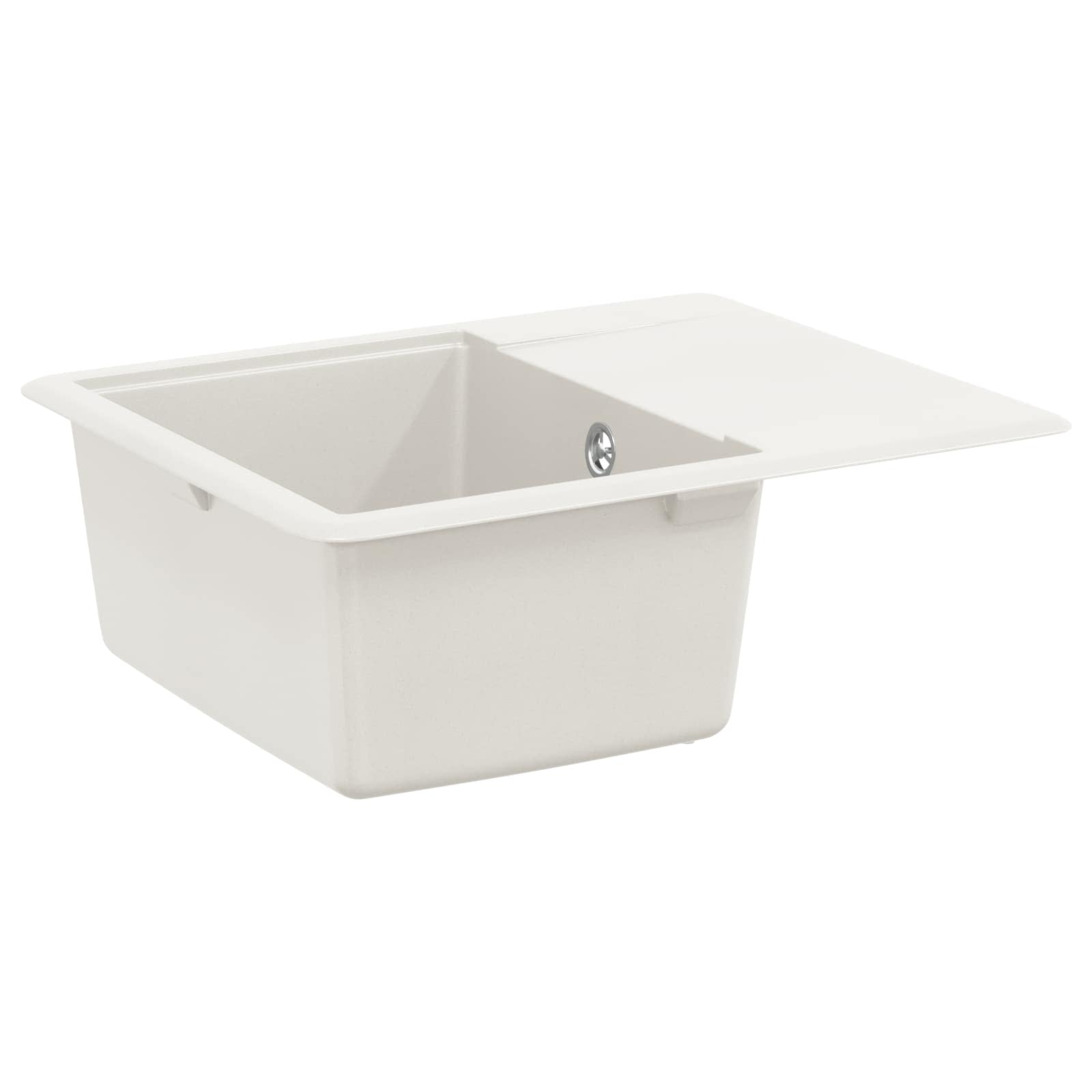 Waschbecken/waschmuschel/waschtisch 80% Quarz Und 20% Harz 560 X 460 Mm Weiß