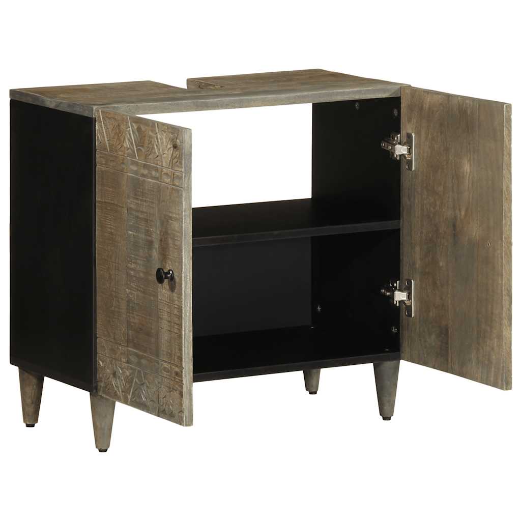 Waschbecken/waschmuschel/waschtischunterschrank 62x33x58 Cm Massivholz Mango