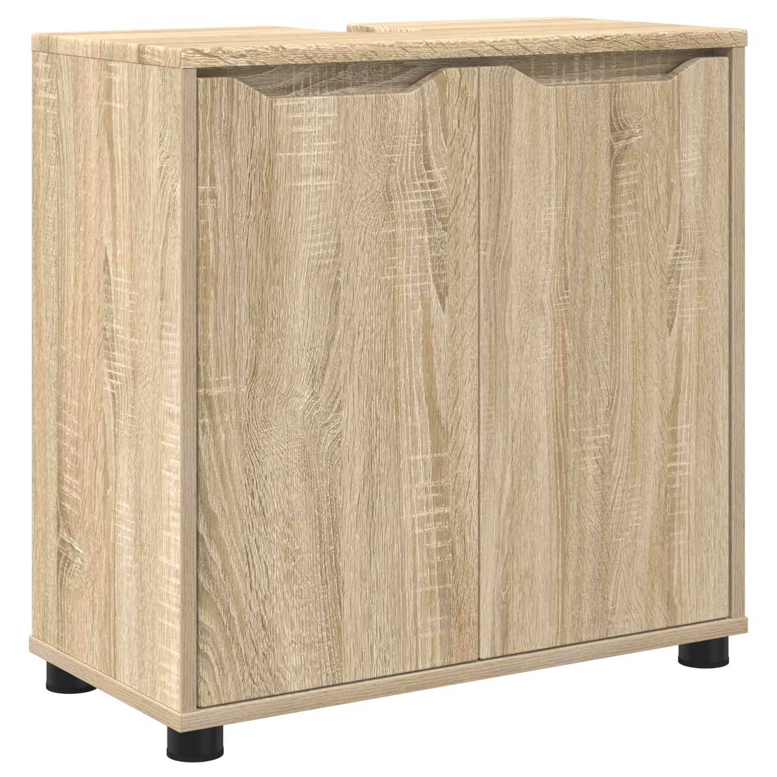 Badezimmerwaschbecken/waschmuschel/waschtisch-schrank Sonoma-eiche 60 X 30 X 60 Cm
