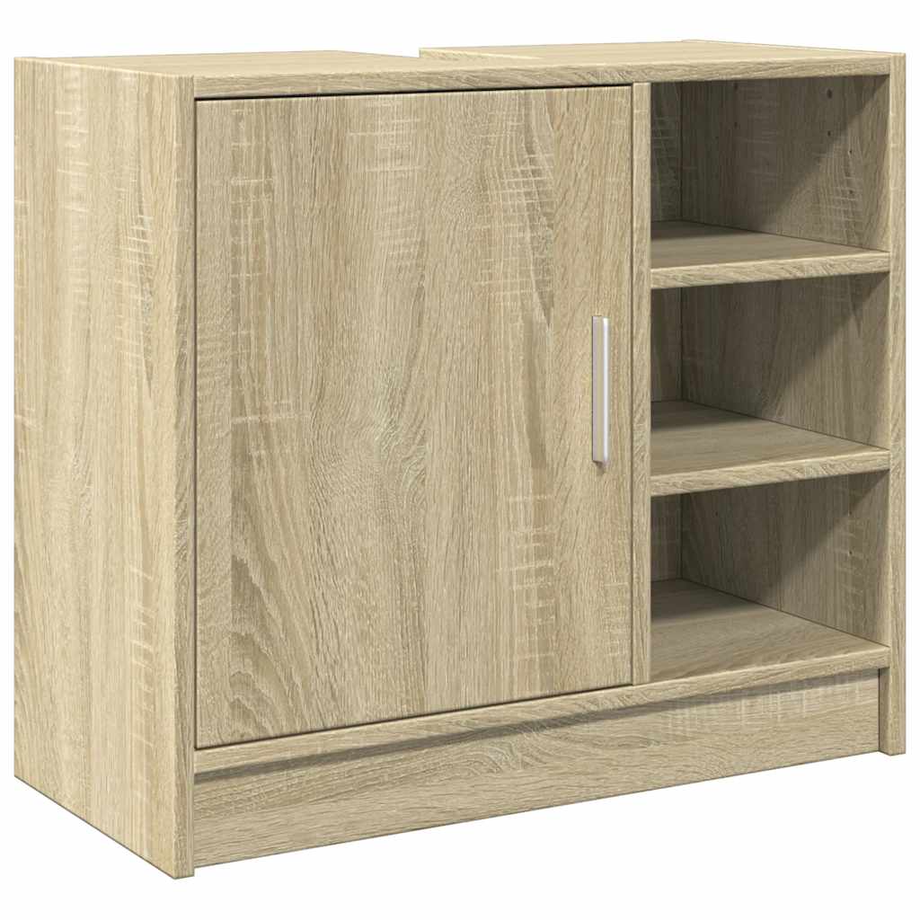Waschbecken/waschmuschel/waschtischunterschrank Sonoma-eiche 63x29x55 Cm Holzwerkstoff