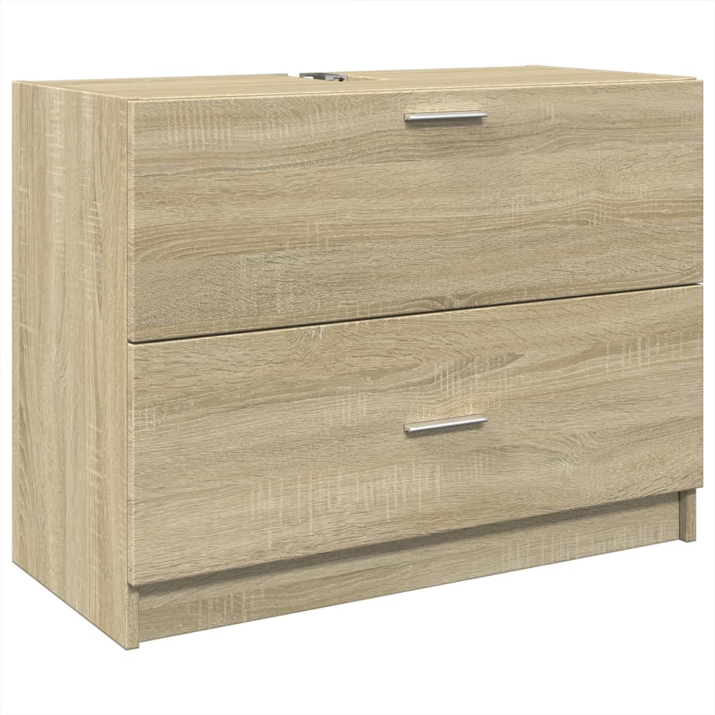 Waschbecken/waschmuschel/waschtischunterschrank Sonoma-eiche 78x37x59 Cm Holzwerkstoff