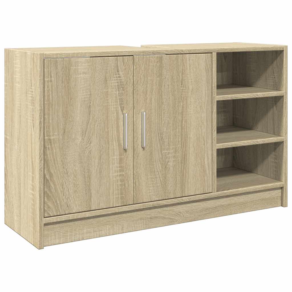 Waschbecken/waschmuschel/waschtischunterschrank Sonoma-eiche 90x29x55 Cm Holzwerkstoff