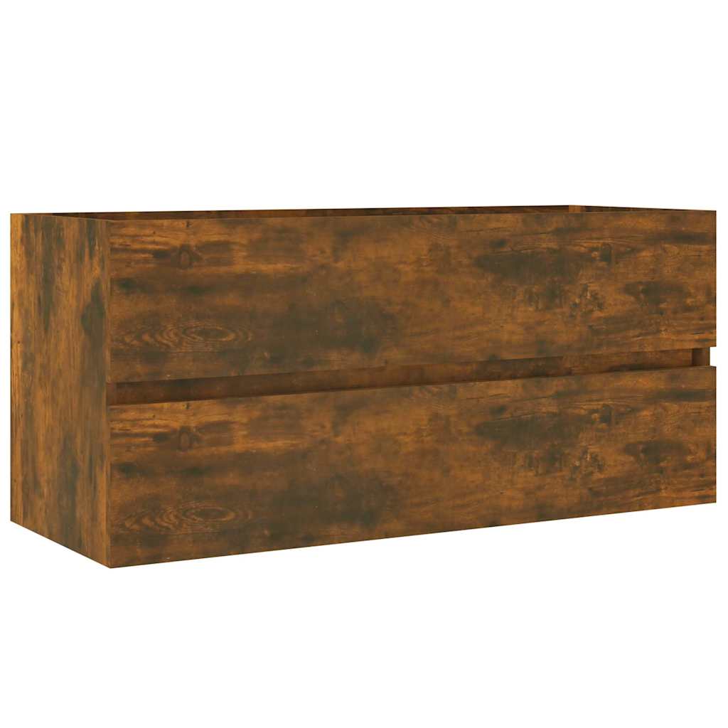 Waschbecken/waschmuschel/waschtischschrank Räuchereiche 100x38,5x45 Cm Holzwerkstoff