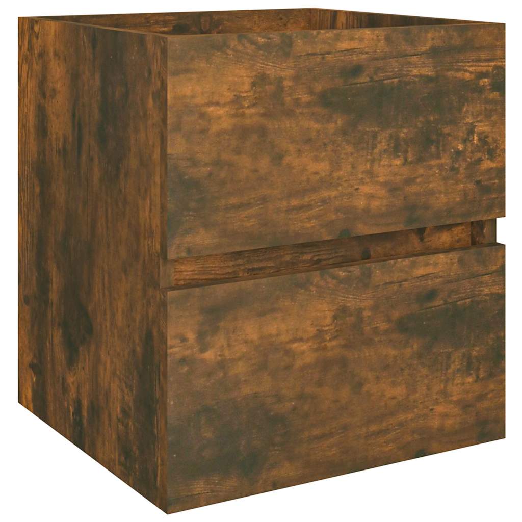 Waschbecken/waschmuschel/waschtischunterschrank Räuchereiche 41x38,5x45cm Holzwerkstoff
