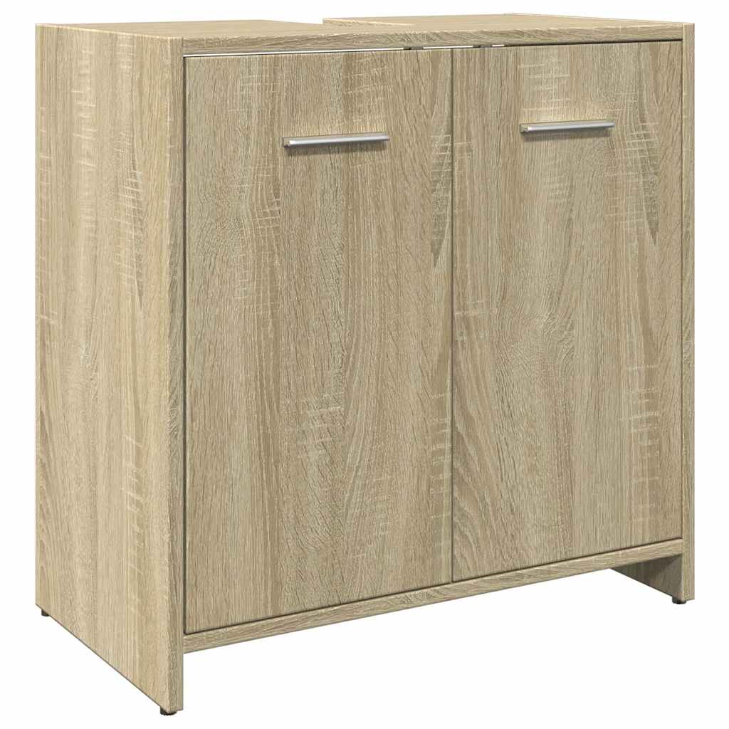 Waschbecken/waschmuschel/waschtischunterschrank Sonoma-eiche 60x33x60 Cm Holzwerkstoff