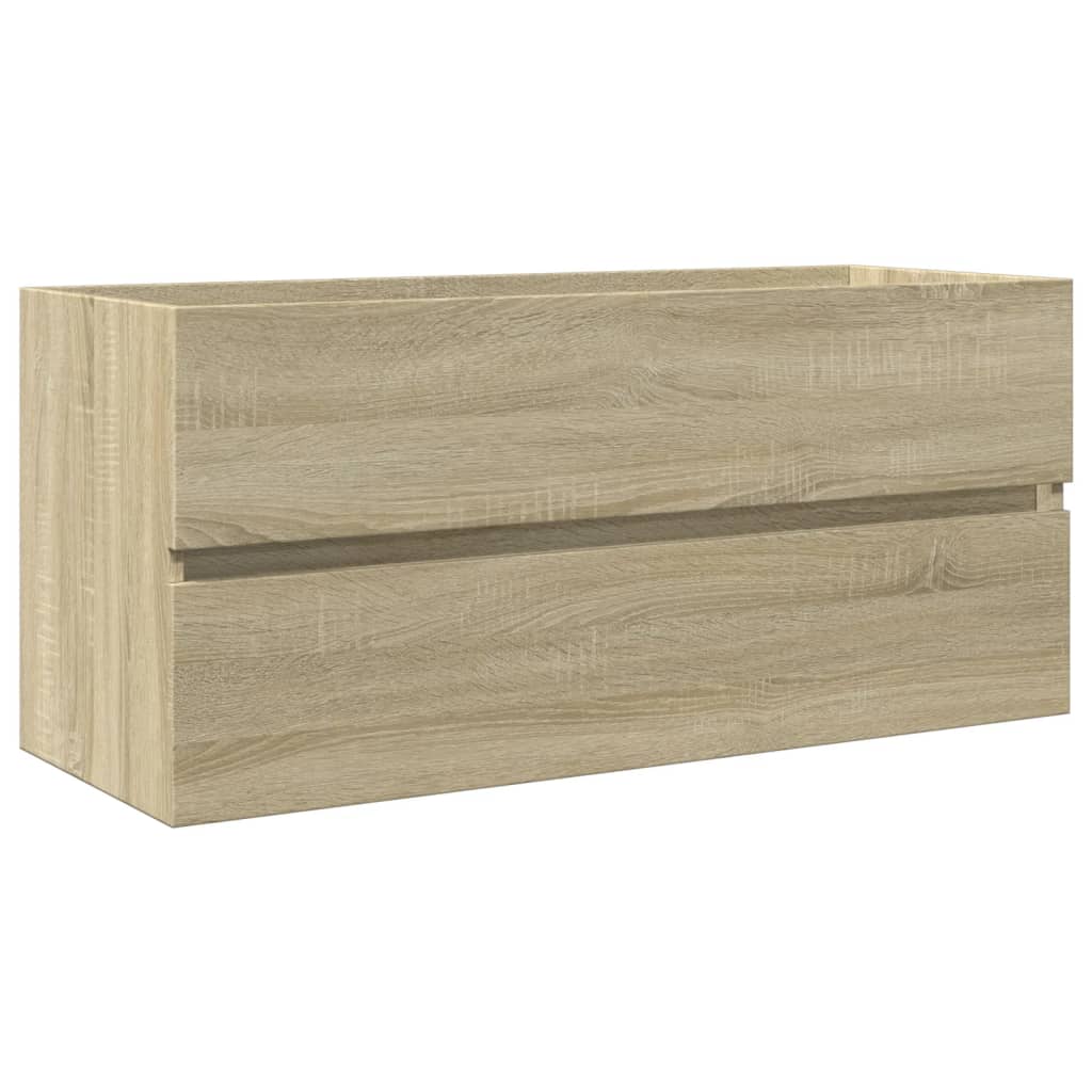 Waschbecken/waschmuschel/waschtischschrank Sonoma-eiche 100x38,5x45 Cm Holzwerkstoff