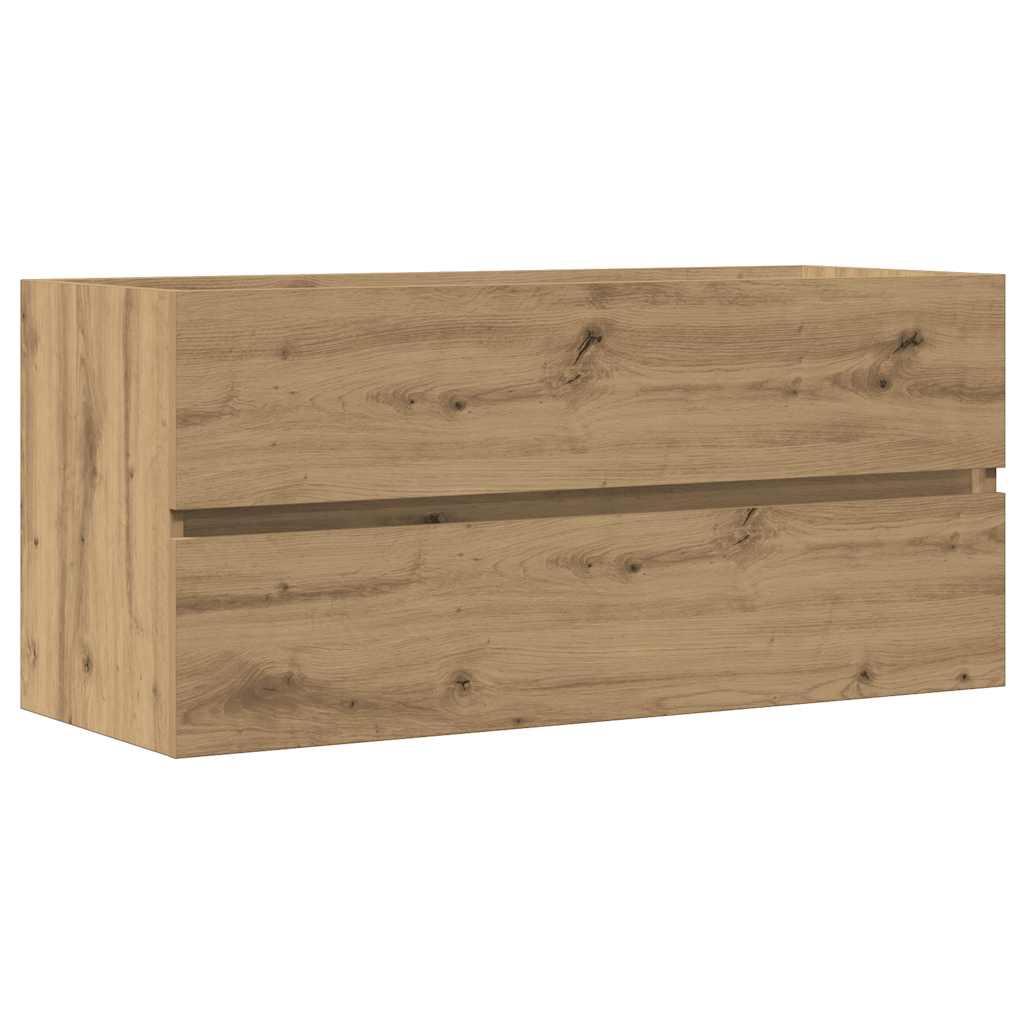 Waschbecken/waschmuschel/waschtischschrank Artisan-eiche 100x38,5x45 Cm Holzwerkstoff