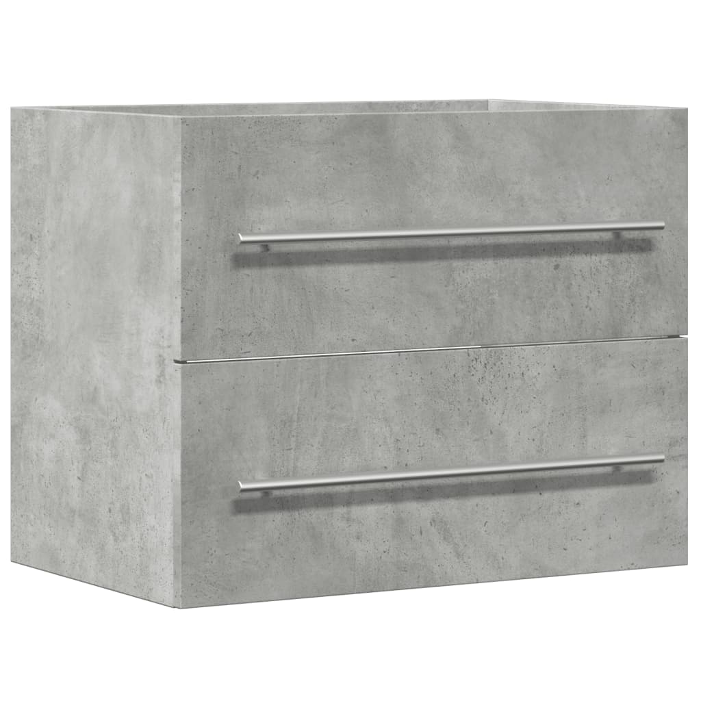 Waschbecken/waschmuschel/waschtischunterschrank Betongrau 60x38,5x48 Cm Holzwerkstoff