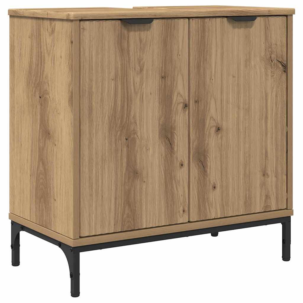 Waschbecken/waschmuschel/waschtischschrank Artisan-eiche 60,5 X 33,5 X 61 Cm