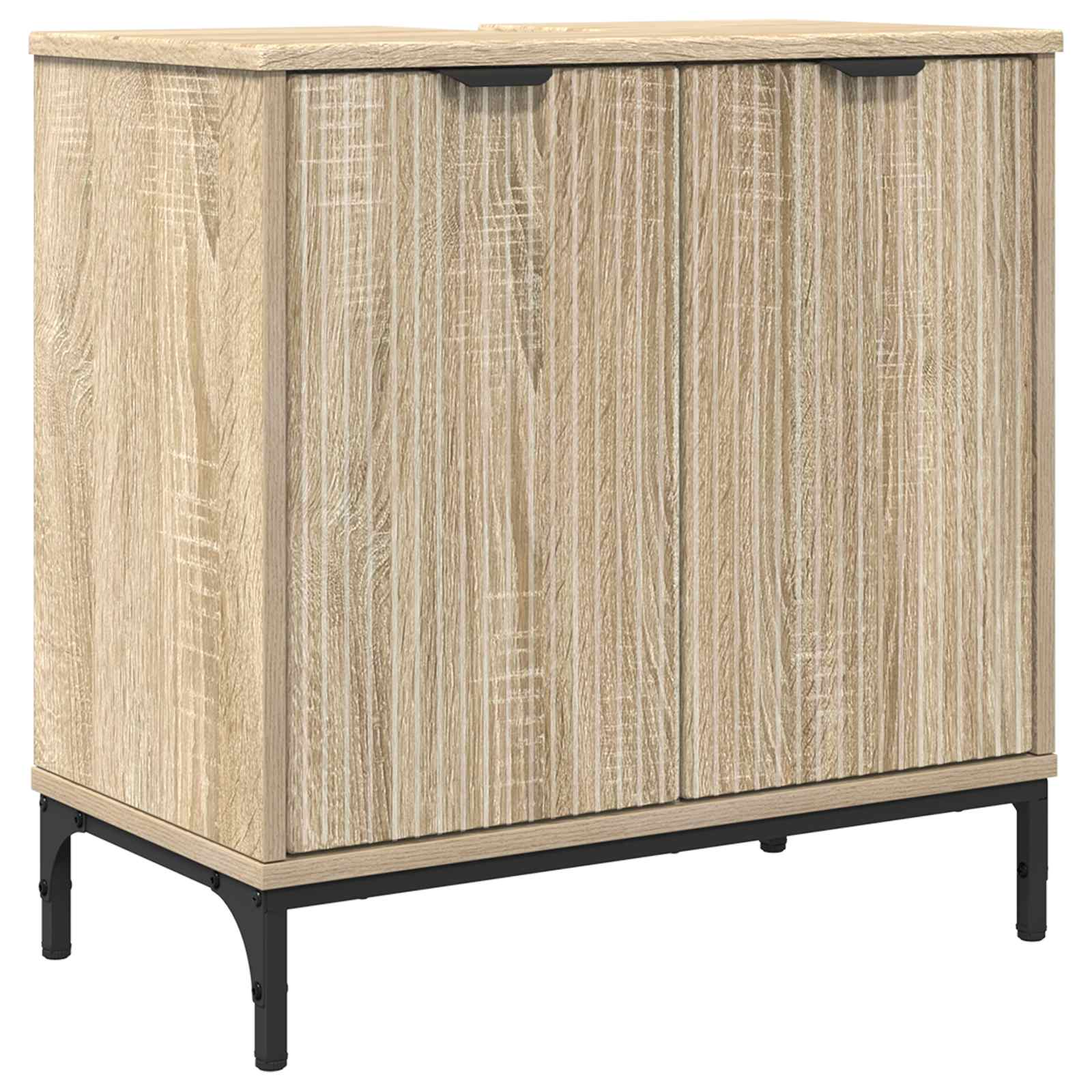 Waschbecken/waschmuschel/waschtischschrank Sonoma-eiche 60,5 X 33,5 X 61 Cm