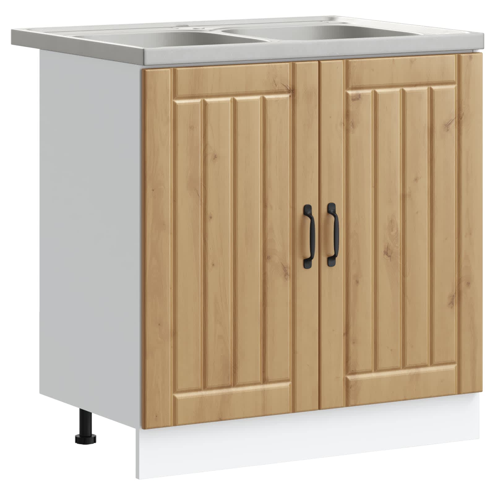 2 Stk.waschbecken/waschmuschel/waschtisch-unterschrank Lucca Artisan-eiche