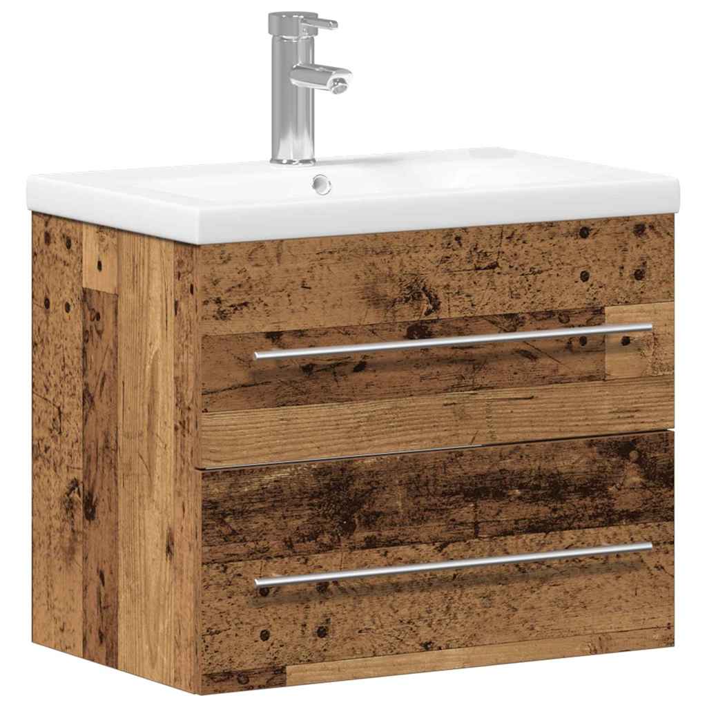 2 Stk.waschbecken/waschmuschel/waschtisch-unterschrank Altholz 60 X 38,5 X 48 Cm