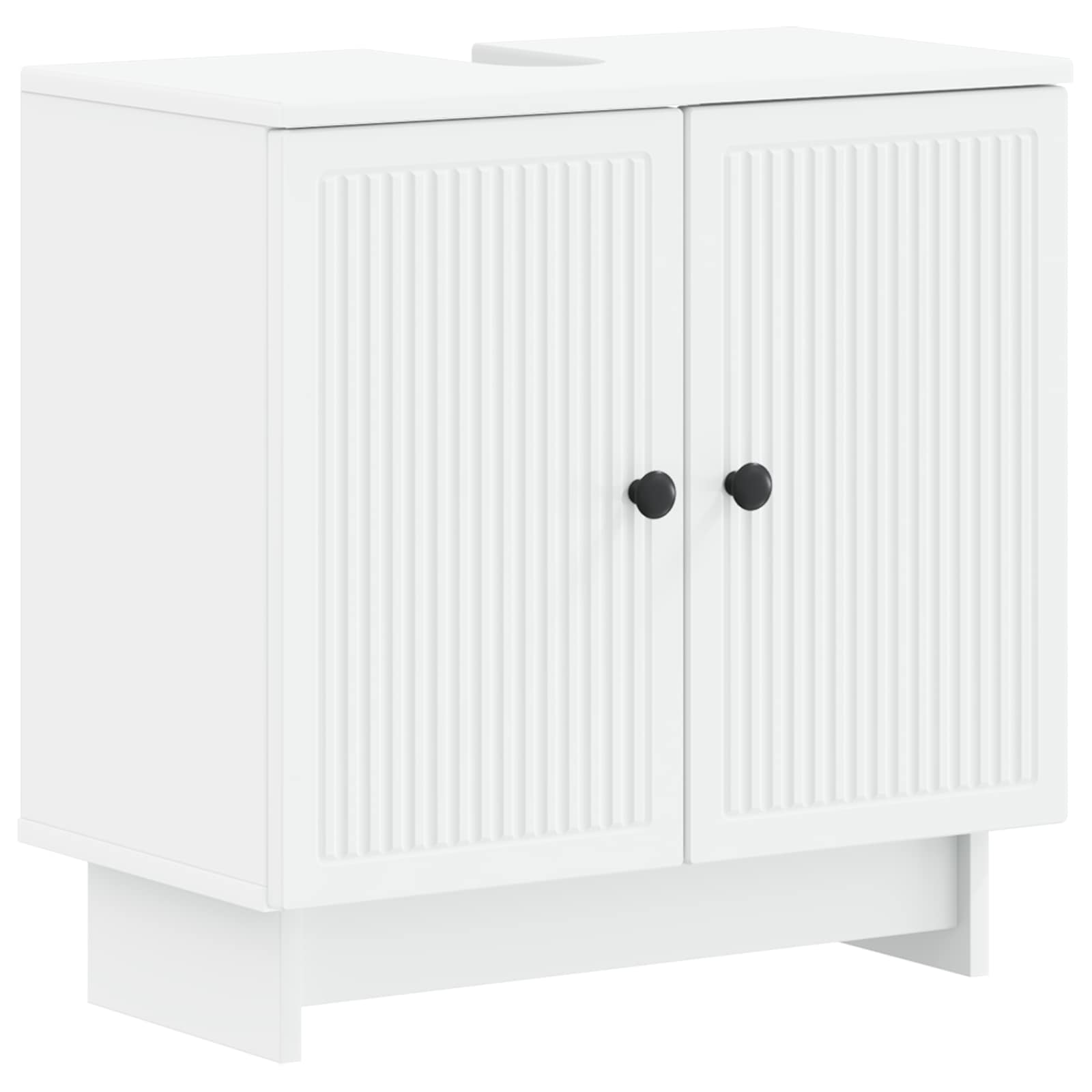 Waschbecken/waschmuschel/waschtischschrank Utrecht Weiß 59,5 X 31,5 X 59 Cm