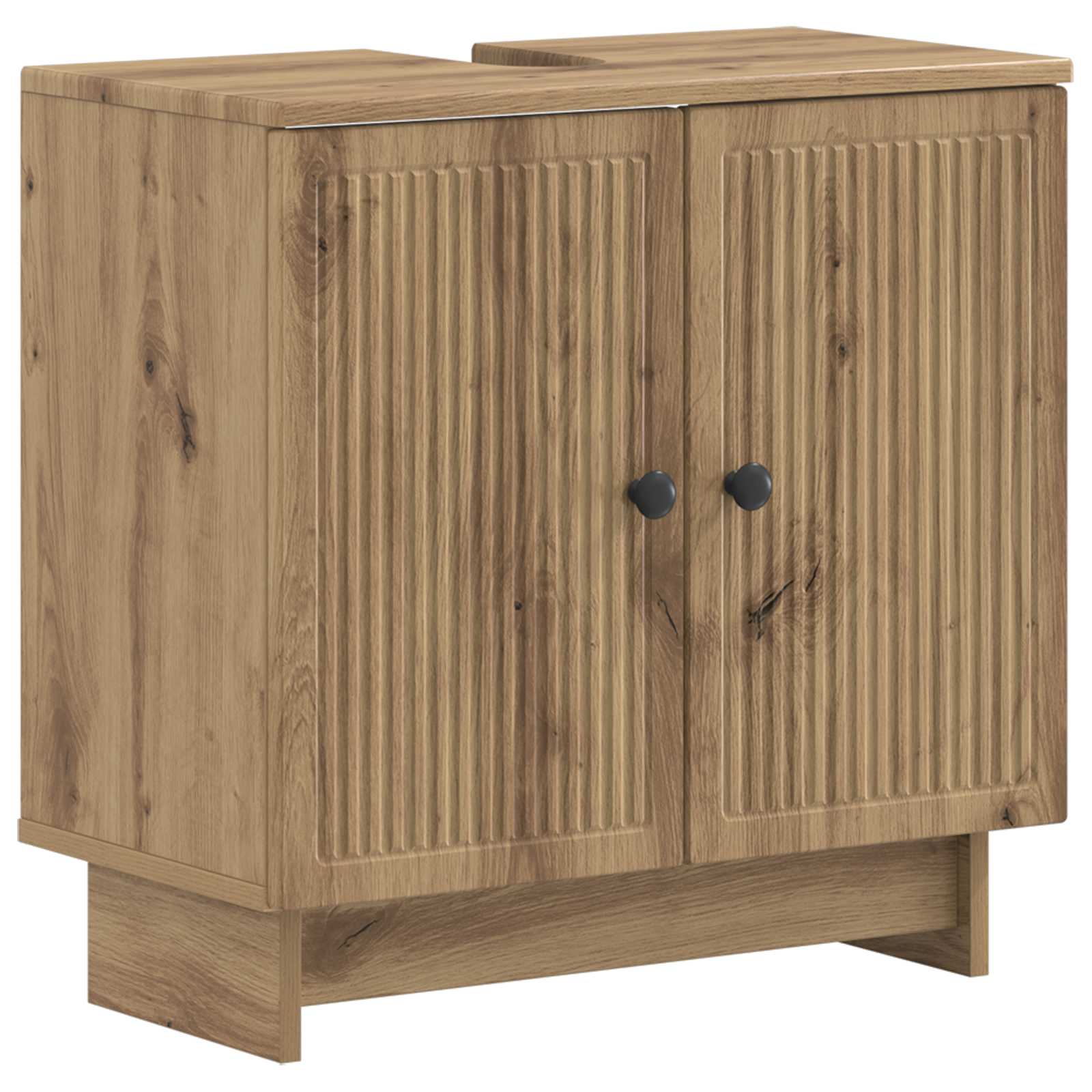 Waschbecken/waschmuschel/waschtischschrank Ede Artisan-eiche 59,5 X 31,5 X 59 Cm