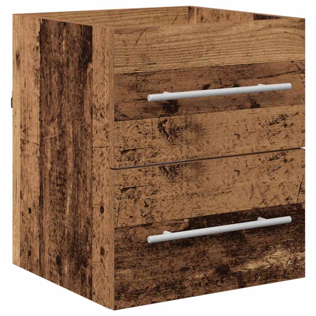 Waschbecken/waschmuschel/waschtischunterschrank Altholz 38,5 X 41 X 48 Cm Holzwerkstoff