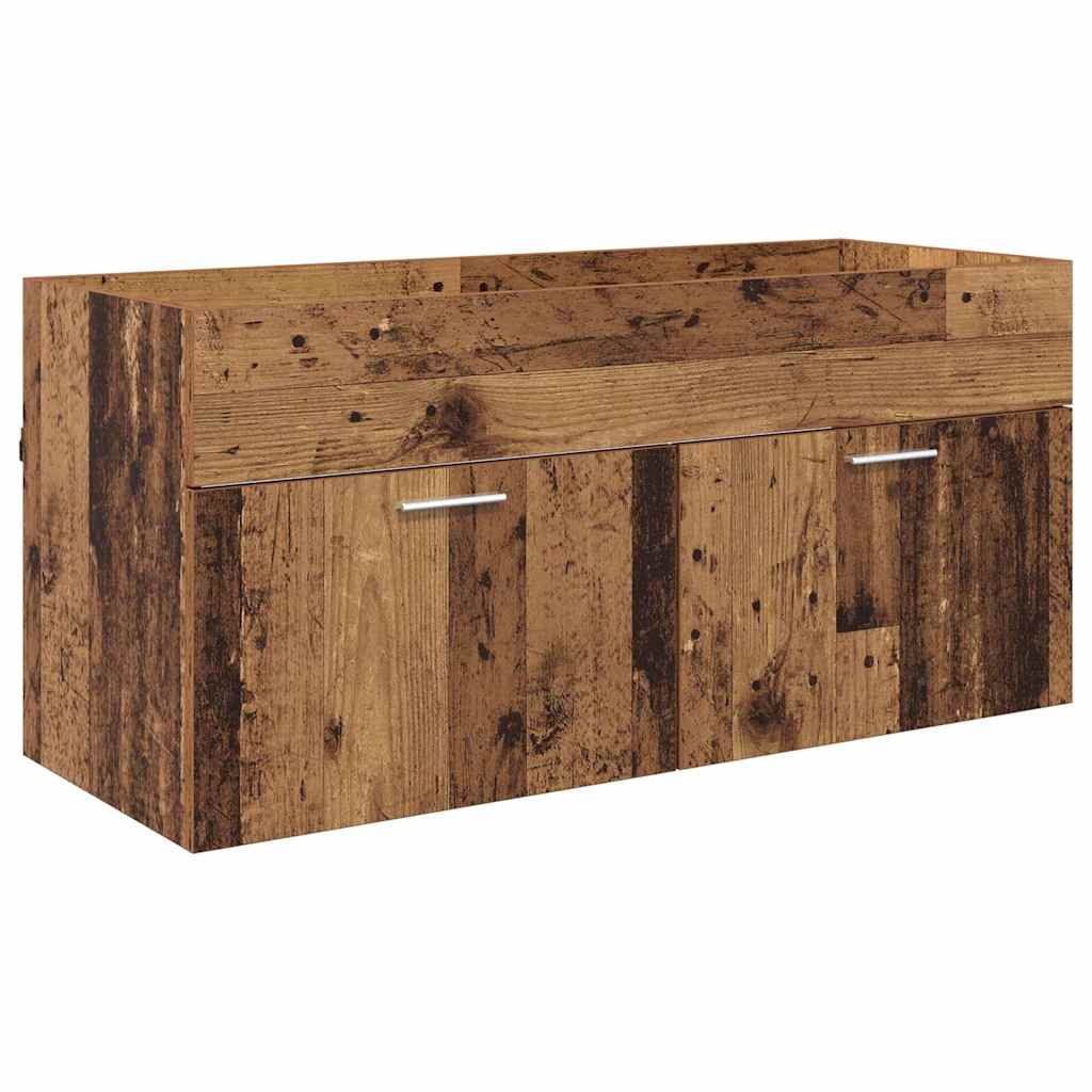 Waschbecken/waschmuschel/waschtischunterschrank Altholz Holzwerkstoff