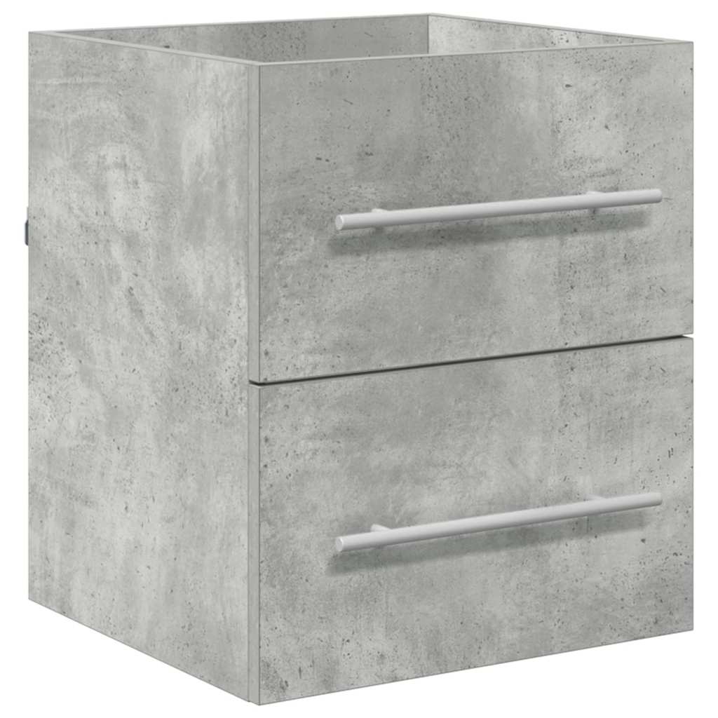 Waschbecken/waschmuschel/waschtischunterschrank Beton Grau 38,5 X 41 X 48 Cm
