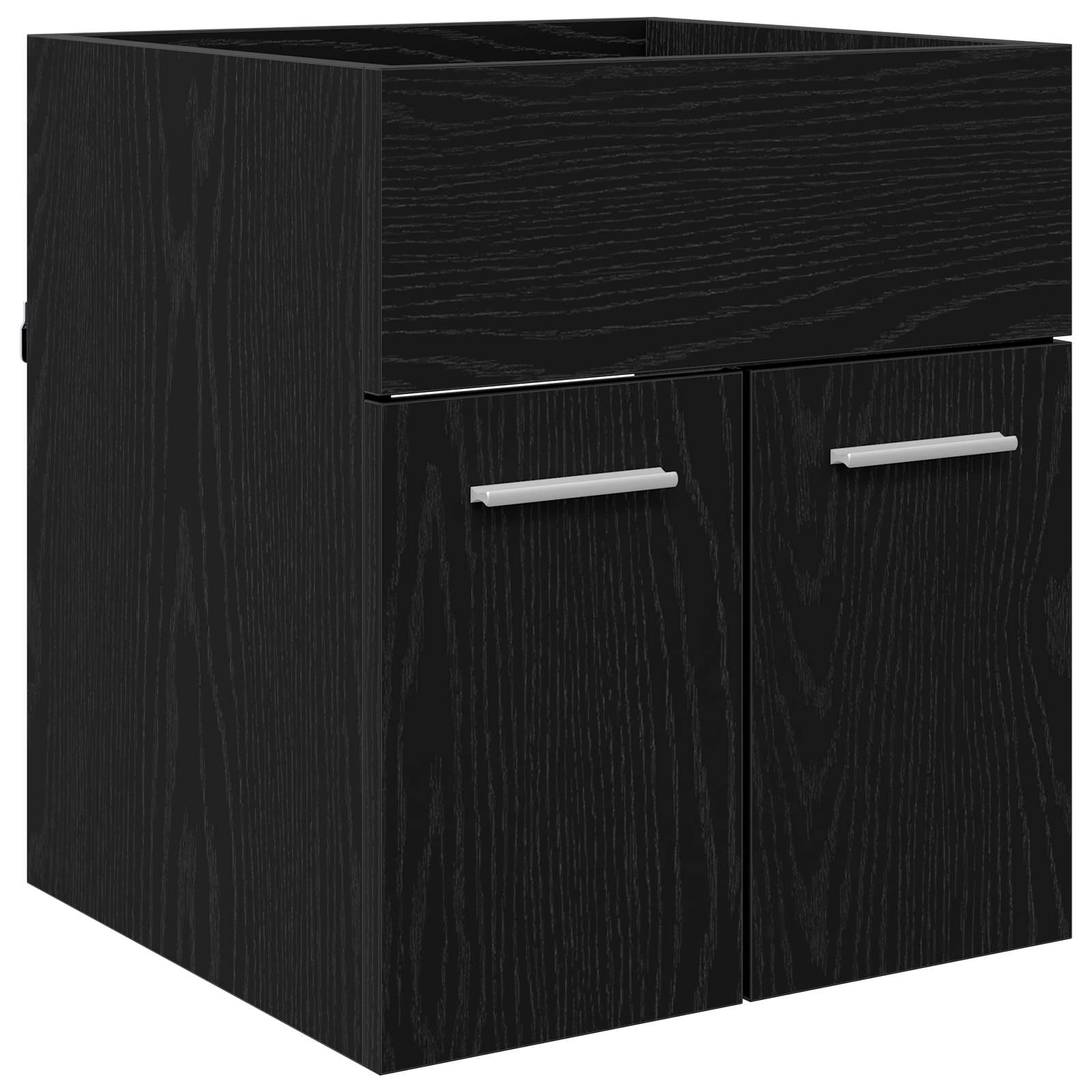 Waschbecken/waschmuschel/waschtischunterschrank Schwarz Eichen-optik 41 X 38,5 X 46 Cm
