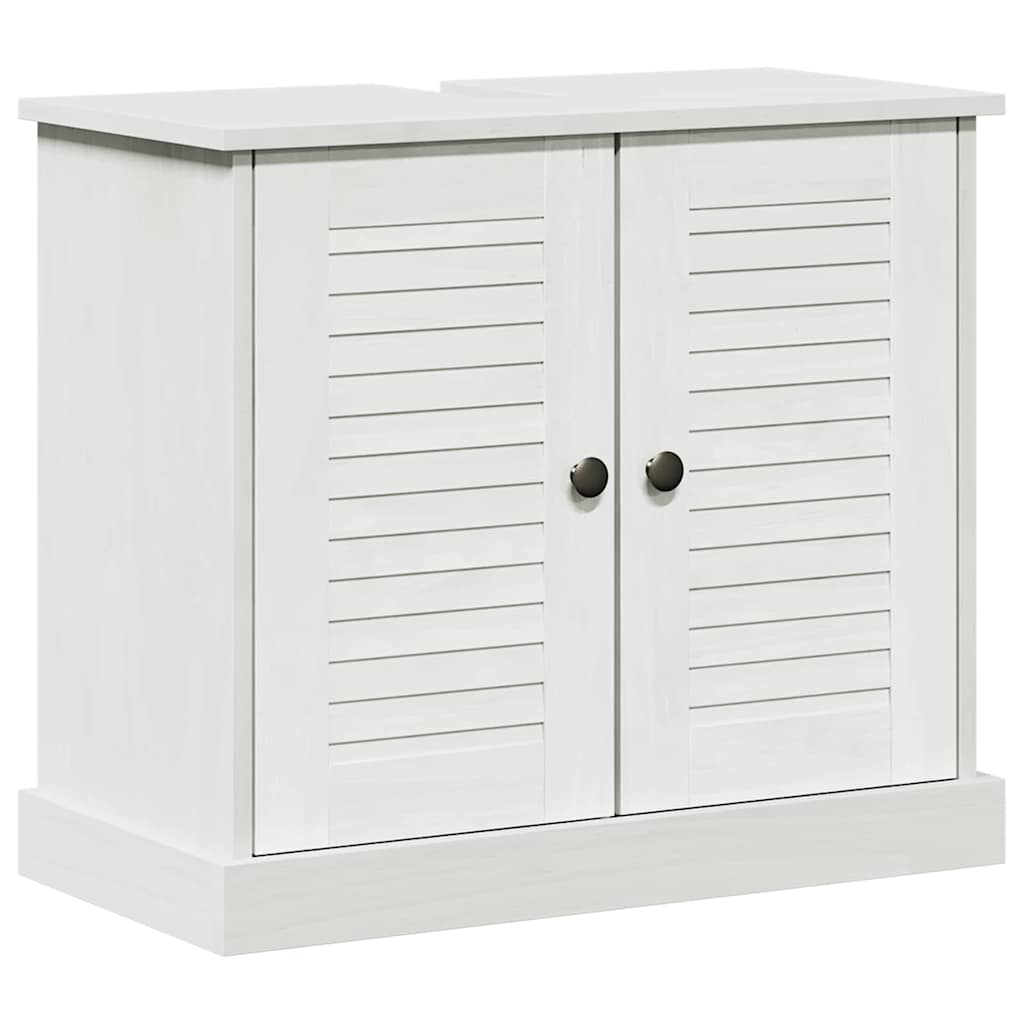 Waschbecken/waschmuschel/waschtischunterschrank Vigo Weiß Und Antikweiß 68 X 34 X 59 Cm
