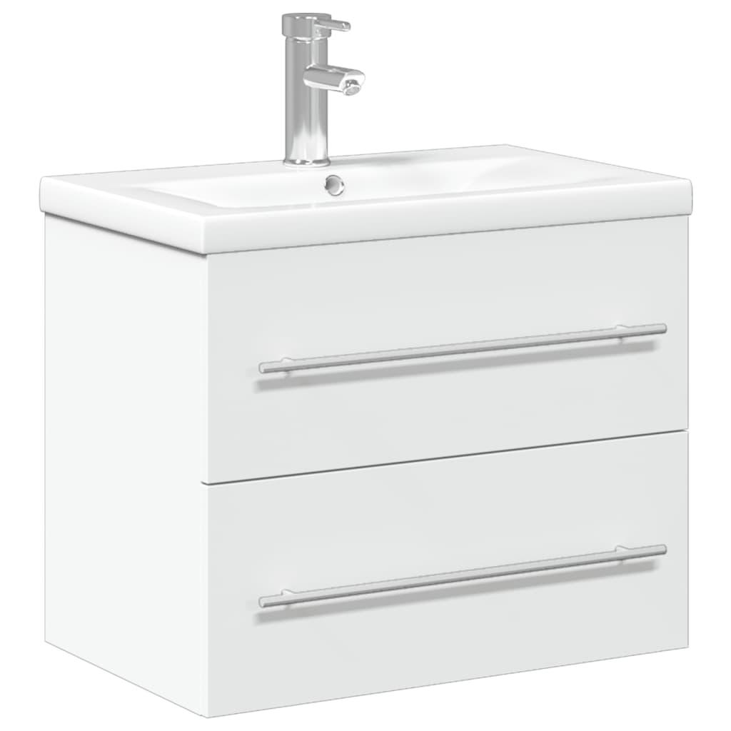 Waschbecken/waschmuschel/waschtischunterschrank Mit Einbaubecken Weiß