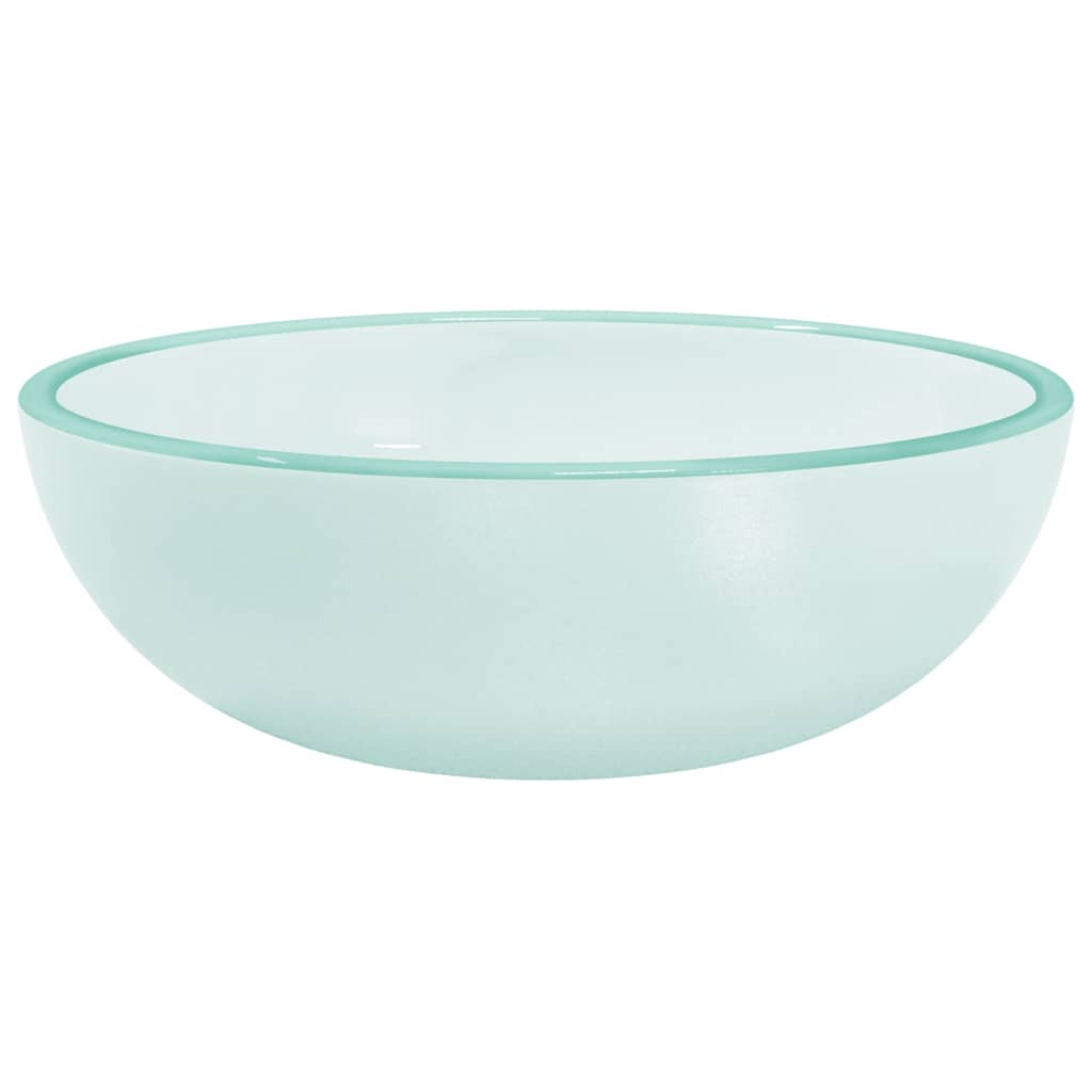 Waschbecken/waschmuschel/waschtisch Hartglas 35x12 Cm Matt
