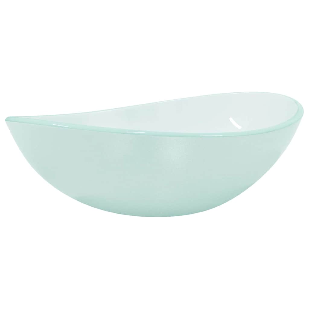 Waschbecken/waschmuschel/waschtisch Hartglas 54,5x35x15,5 Cm Matt