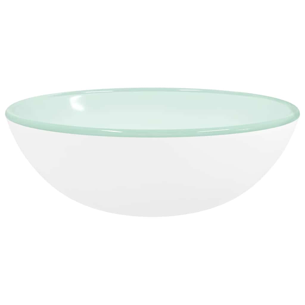Waschbecken/waschmuschel/waschtisch Hartglas 35x12 Cm Weiß