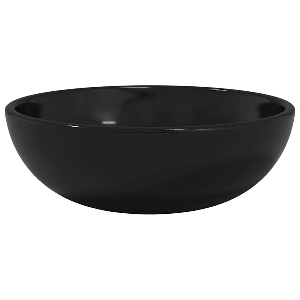 Waschbecken/waschmuschel/waschtisch Hartglas 35x12 Cm Schwarz