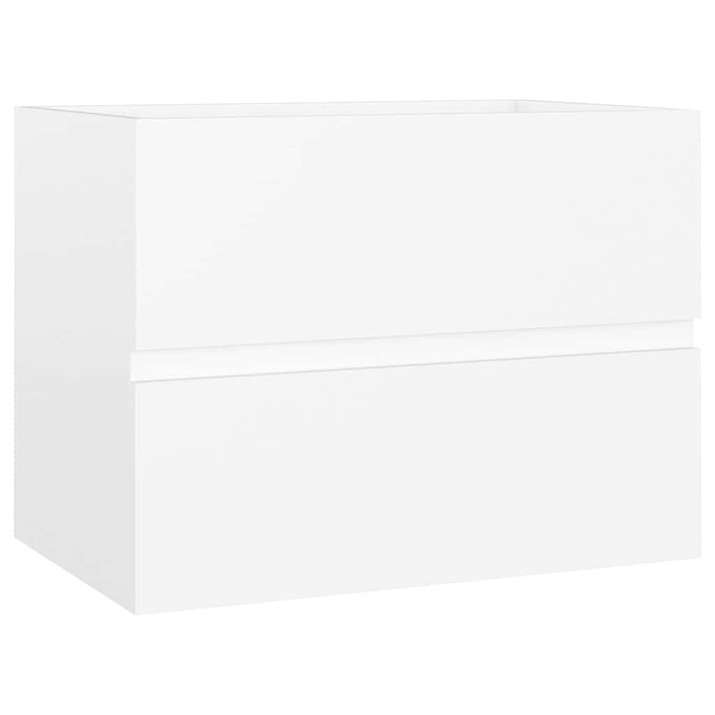 Waschbecken/waschmuschel/waschtischunterschrank Weiß 60x38,5x45 Cm Holzwerkstoff